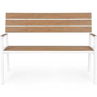 mutoni Banc de jardin Isak blanc 123x59  