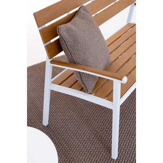 mutoni Banc de jardin Isak blanc 123x59  