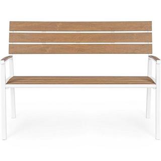 mutoni Banc de jardin Isak blanc 123x59  