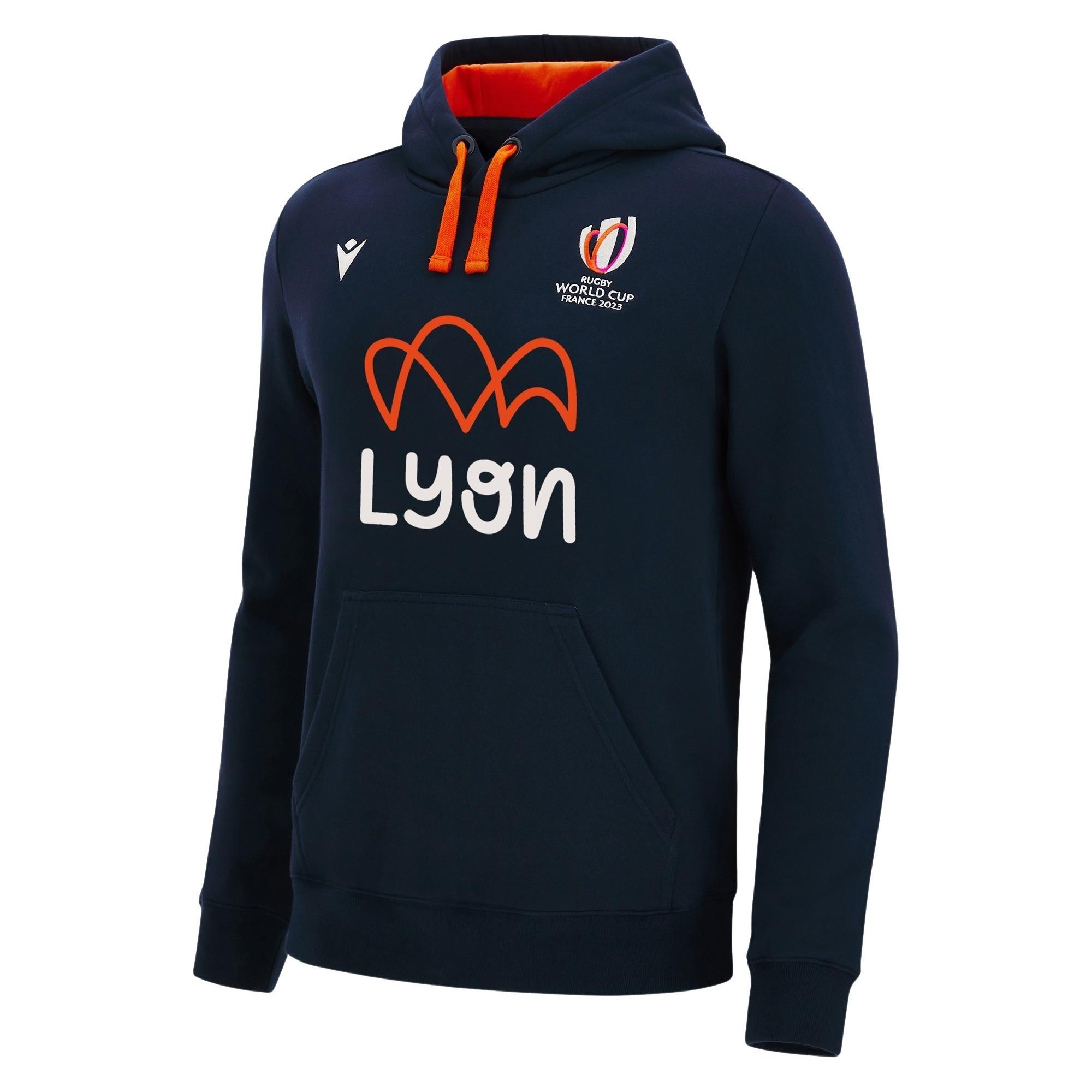 macron  sweatshirt à capuche rwc france 2023 lyon 