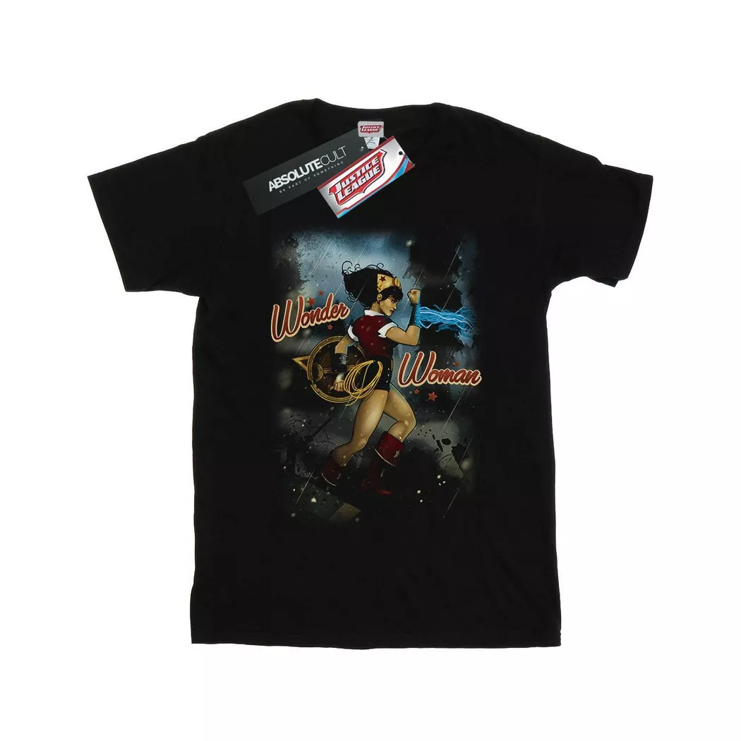 DC COMICS - TShirt, für Damen, Schwarz, Größe XL
