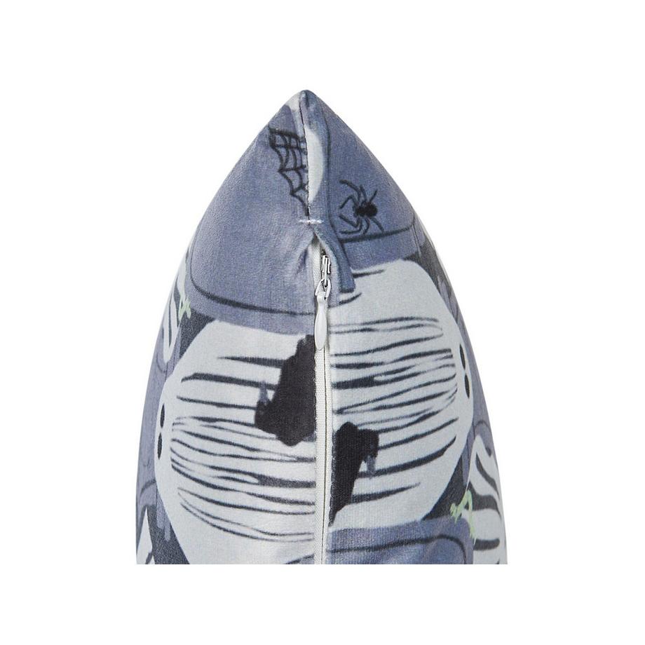 Beliani Dekokissen 2er Set aus Samtstoff Modern FANATE  