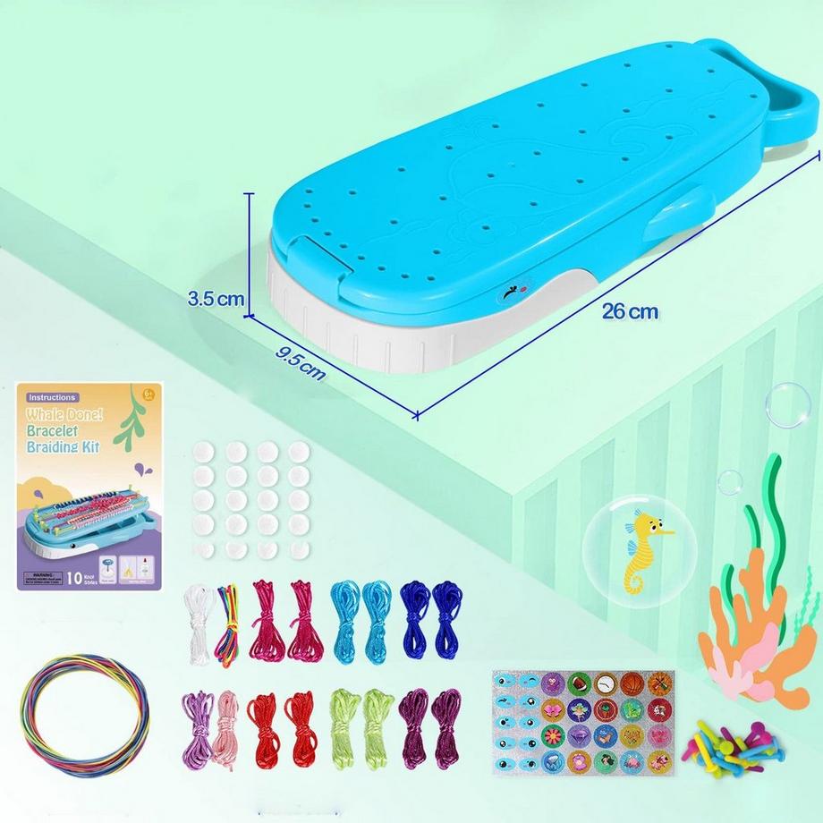 Gameloot  Bracelet d'amitié - Kit DIY - Bleu Baleine 