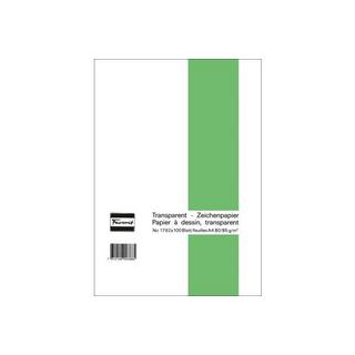 Favorit Transparent-Zeichenpapier-Block transparent, 80/85gg, 210x297mm, 100 Blatt  