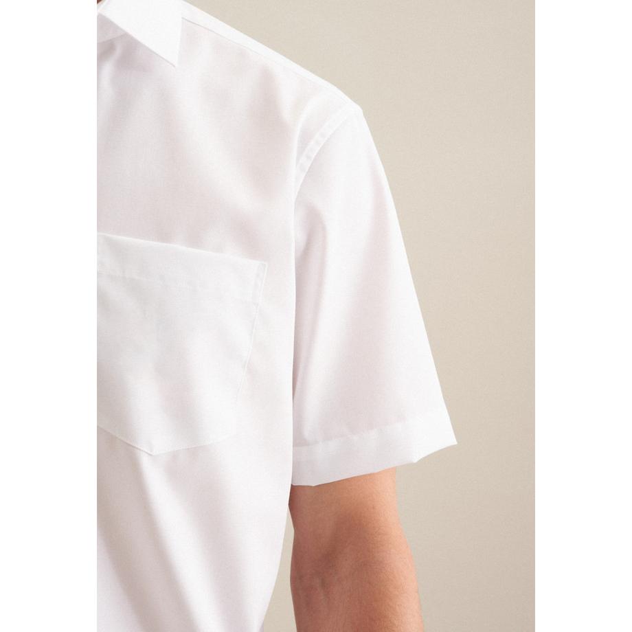 Seidensticker Chemise Business Regular Fit Manche courte Uni  