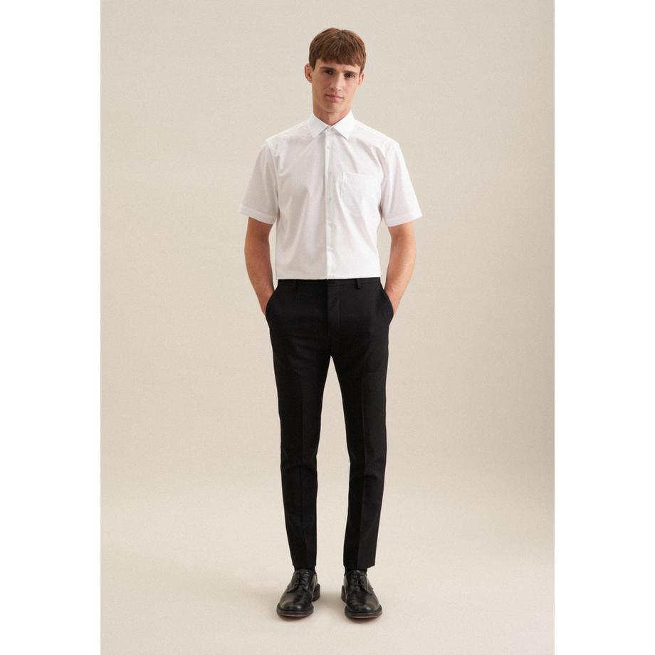 Seidensticker Chemise Business Regular Fit Manche courte Uni  