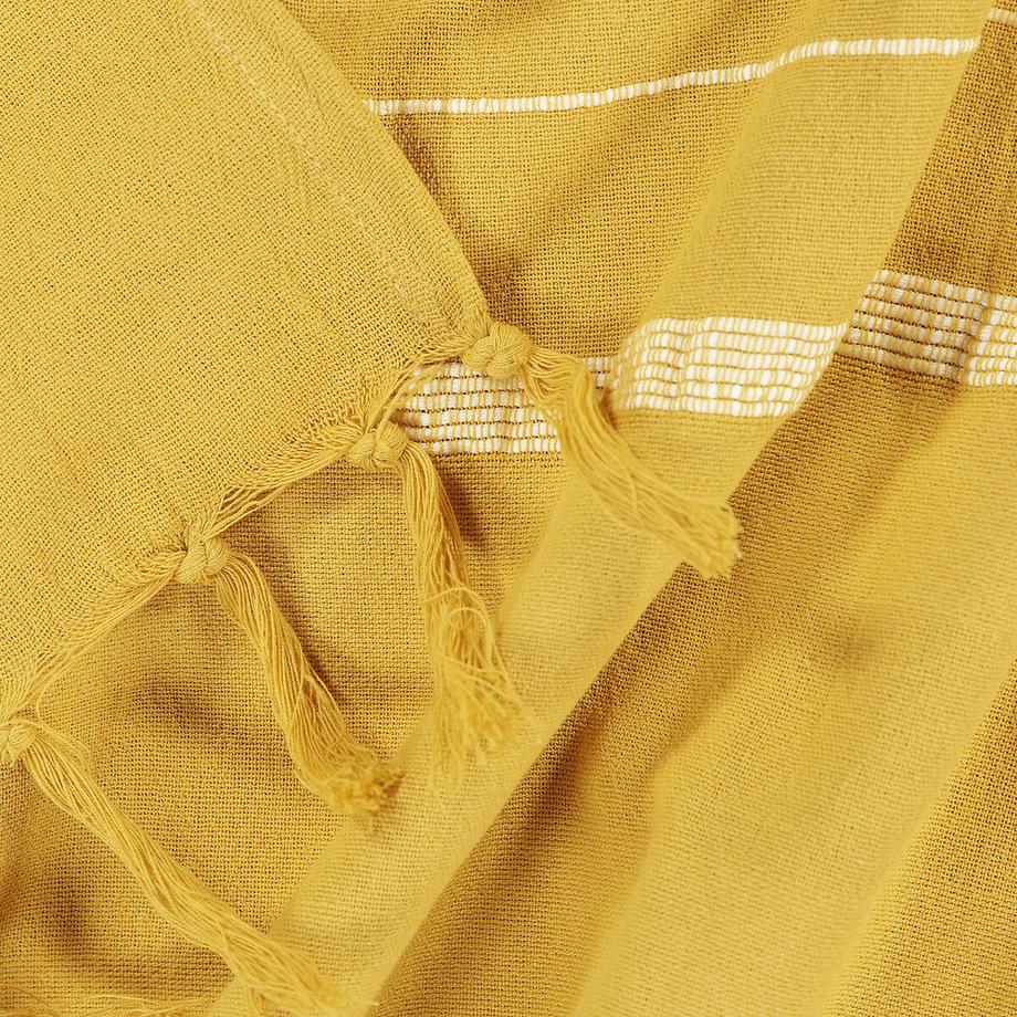 La Redoute Intérieurs Nedo Plaid Rayé avec Franges  