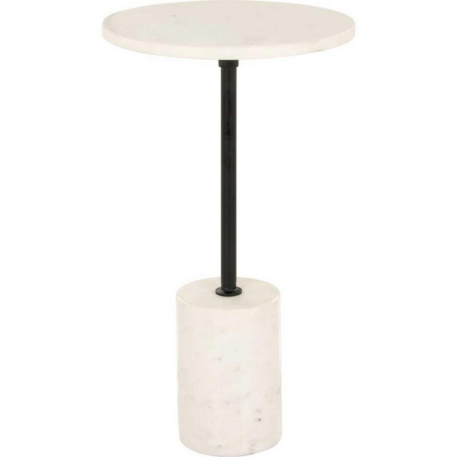 Table d'appoint Misty Marbre ronde 30