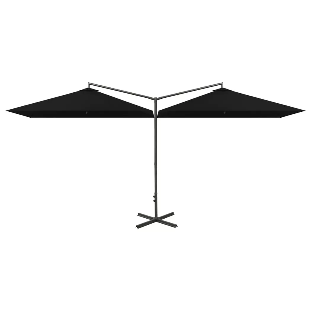 VidaXL - Sonnenschirm, One Size, Schwarz