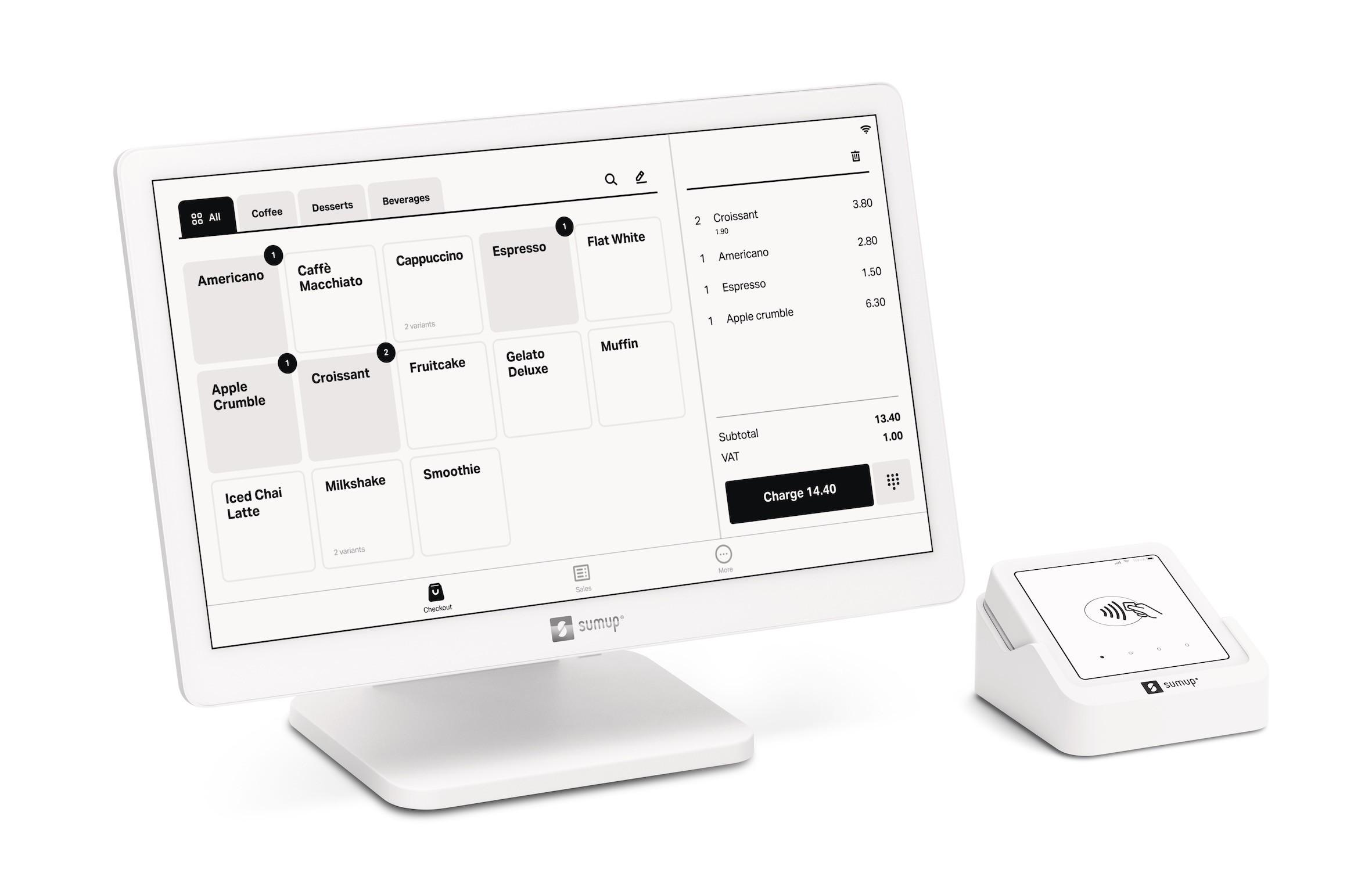 SumUp  Système de caisse Lite + terminal de carte Solo & station de chargement 