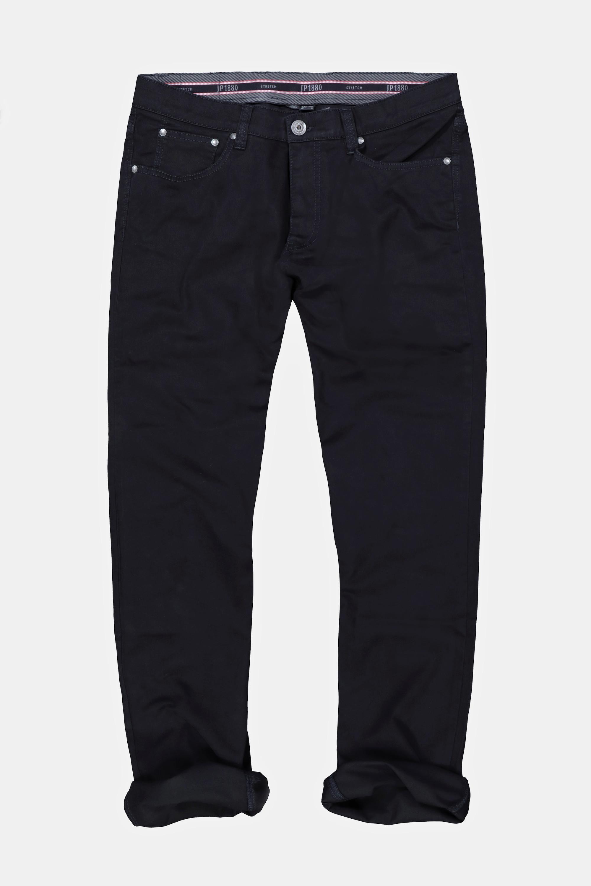 JP1880  Pantaloni di twill con colorazione Superblack, cintura comoda e vestibilità normale 