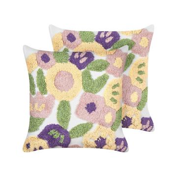 Dekokissen 2er Set aus Baumwolle Modern TRICORNIO