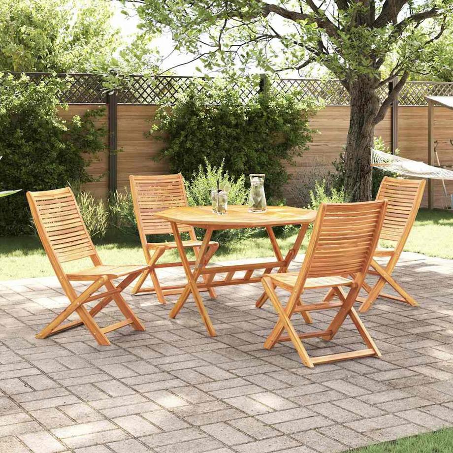 VidaXL Set da Pranzo per Giardino Legno massello di acacia  
