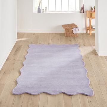 Tapis écailles en laine