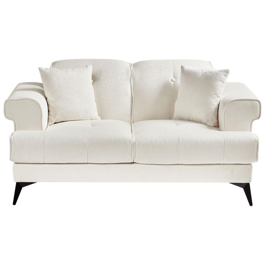 Beliani 2 Sitzer Sofa aus Bouclé Landhausstil SKIVE  