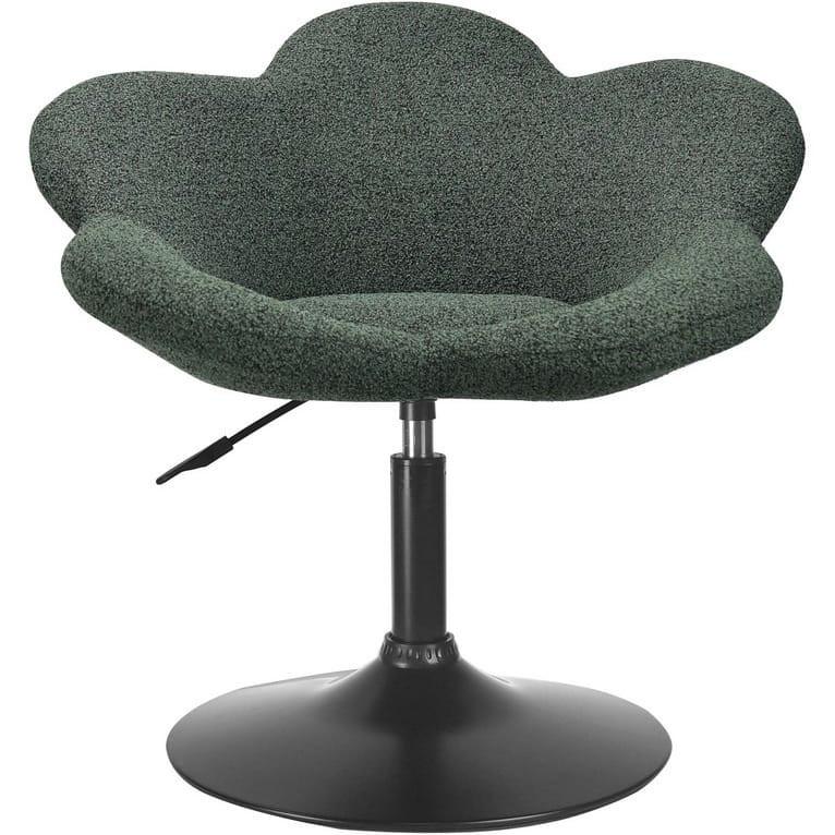 mutoni Fauteuil pivotant Fleur noir-vert foncé  