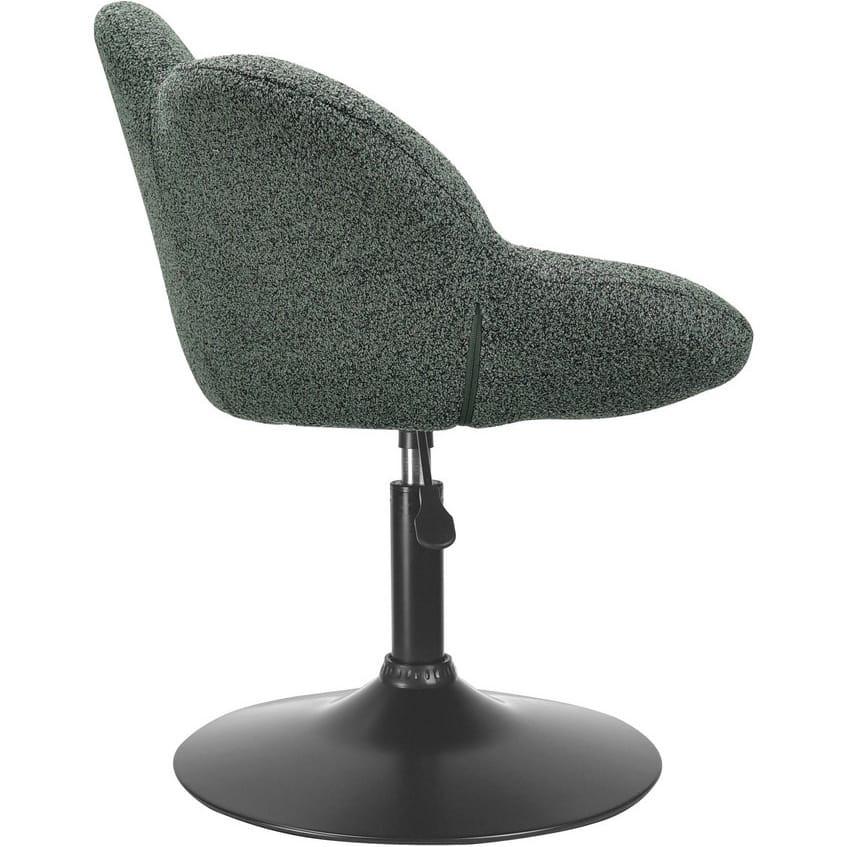 mutoni Fauteuil pivotant Fleur noir-vert foncé  