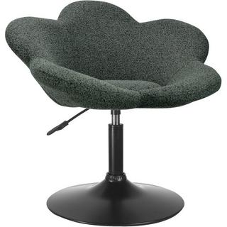 mutoni Fauteuil pivotant Fleur noir-vert foncé  