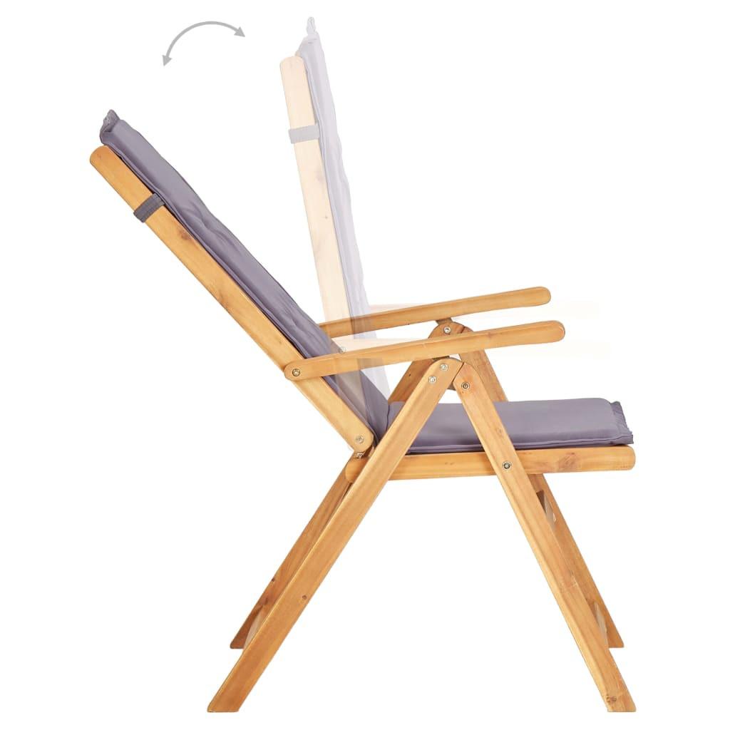 VidaXL Chaise de jardin bois  