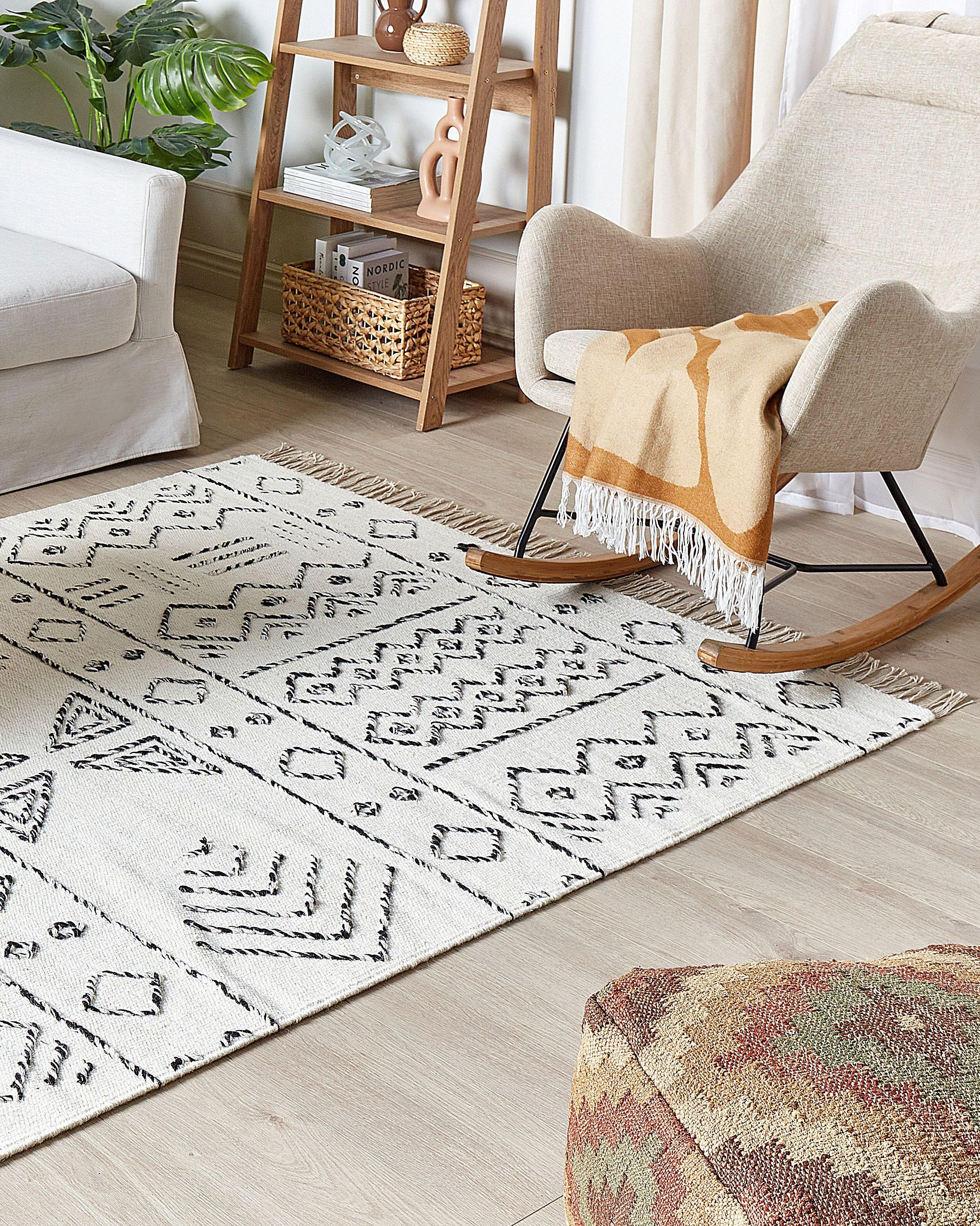 Beliani Tapis en Laine Boho ALKENT  