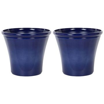 Lot de 2 pots de fleurs en Fibre d'argile Moderne KOKKINO