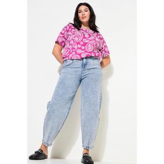 Studio Untold  Ballon-Jeans, High Waist, Strass, 5-Pocket, Elastikbund 