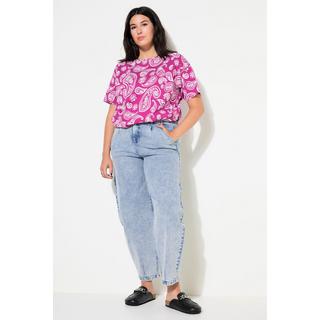 Studio Untold  Ballon-Jeans, High Waist, Strass, 5-Pocket, Elastikbund 