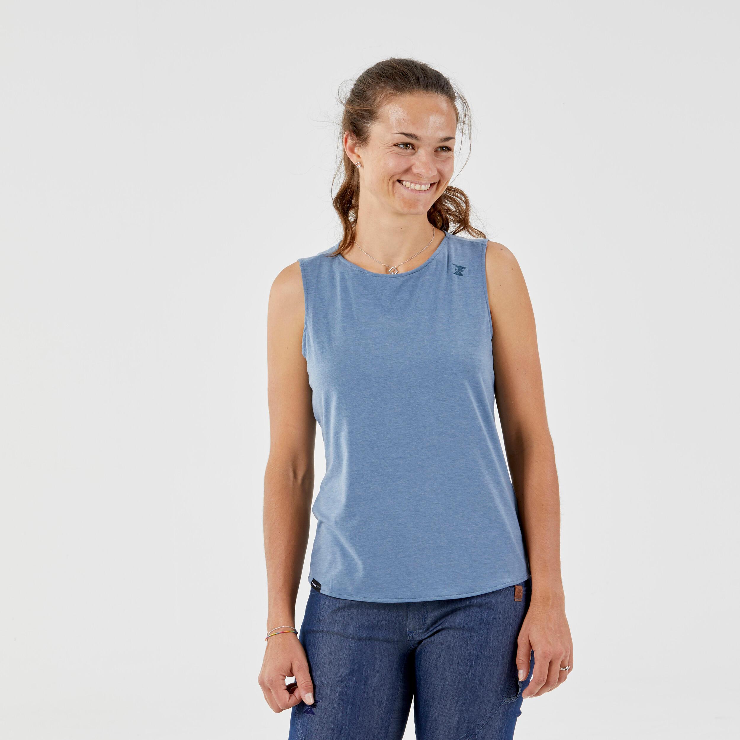 Image of Tanktop - Vertika Unisex Blau Bedruckt XS