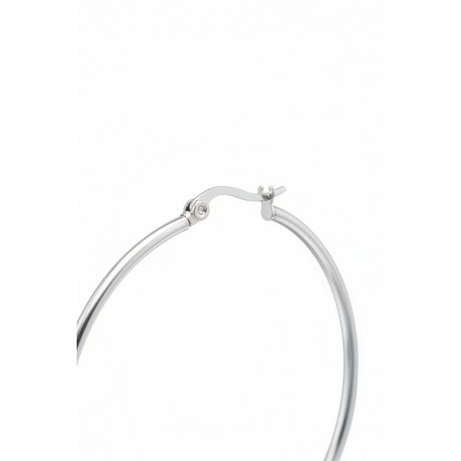 Maxte  Créoles en Acier Chirurgical Poli Brillant 