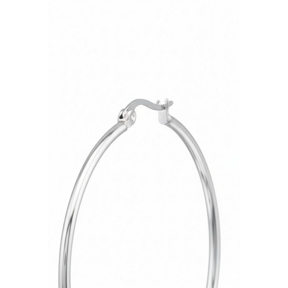 Maxte  Créoles en Acier Chirurgical Poli Brillant 