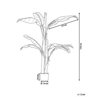 Beliani Plante artificielle en Matière synthétique BANANA TREE  