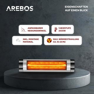 Arebos Radiateur de chaleur Infrarouge Émetteurs infrarouges  