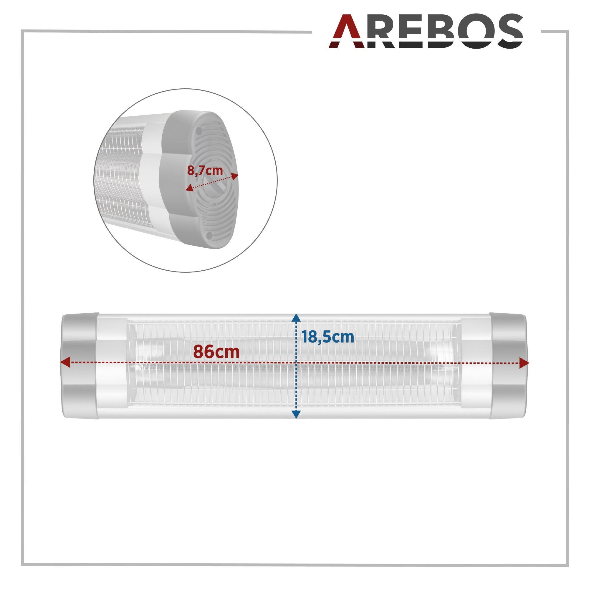 Arebos Radiateur de chaleur Infrarouge Émetteurs infrarouges  