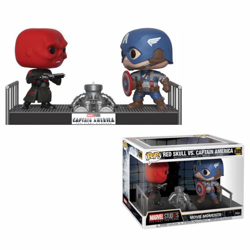 Image of Marvel POP! Movie Moments Vinyl Wackelkopf Figuren erPack Captain America & Red Skull