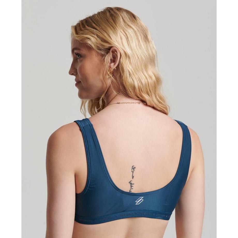 Superdry Code Micro Haut de Maillot de Bain Élastique  