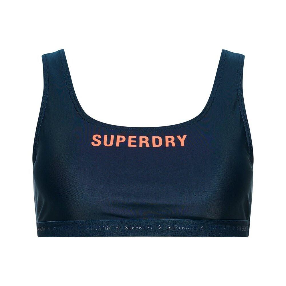 Superdry  crop top per costue da bagno elasticizzato da code icro 