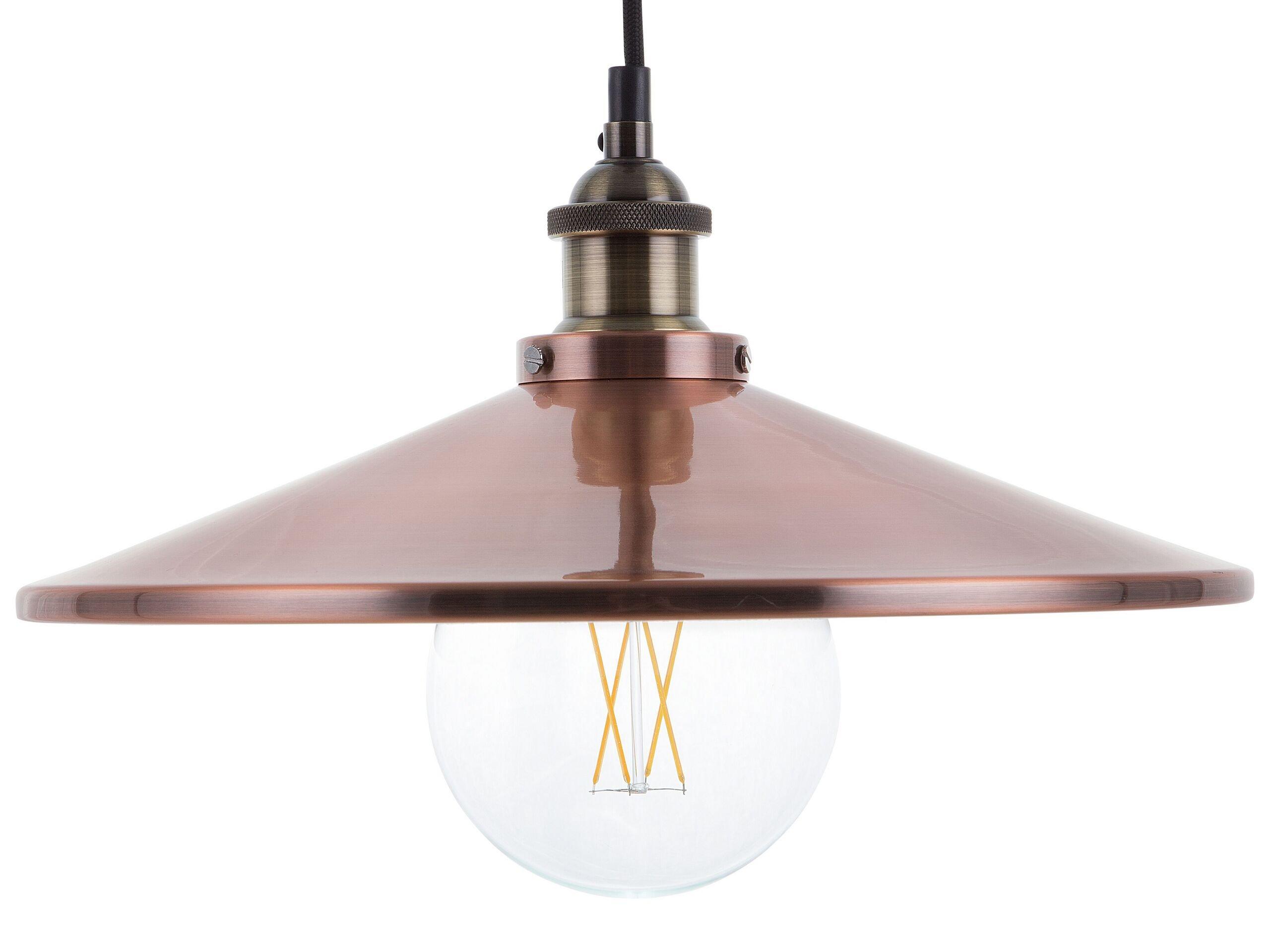 Beliani Lampe suspension en Métal Moderne PELLY  