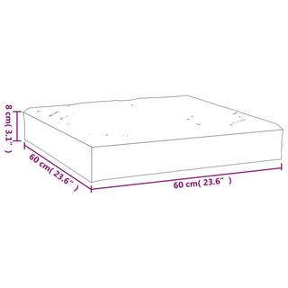 VidaXL  cuscino per pallet Tessuto 