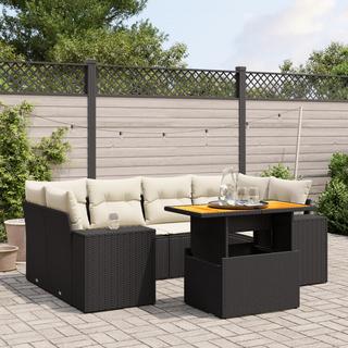 VidaXL Ensemble de canapés de jardin rotin synthétique  