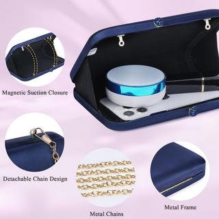 Only-bags.store Elegante Satin Vintage Abend Clutch Handtasche  