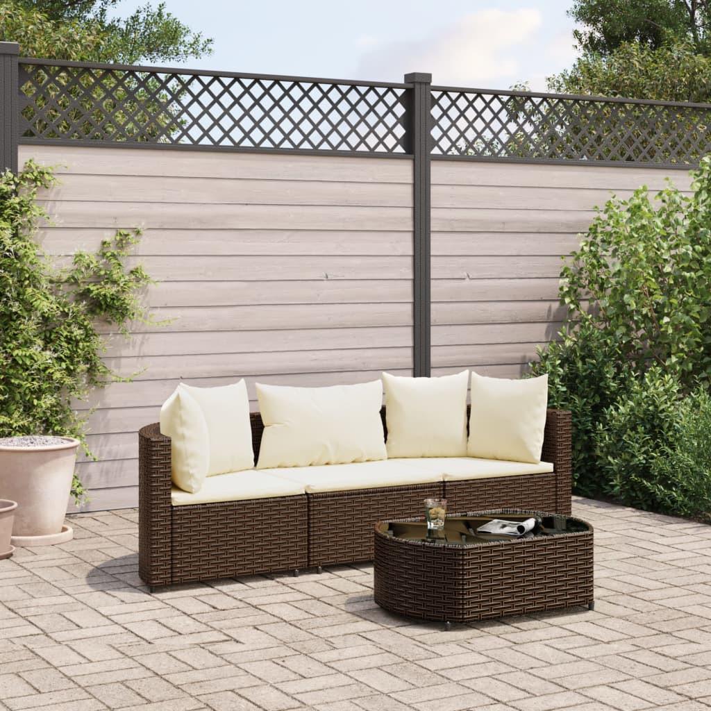 VidaXL Gartensofagarnitur poly-rattan  