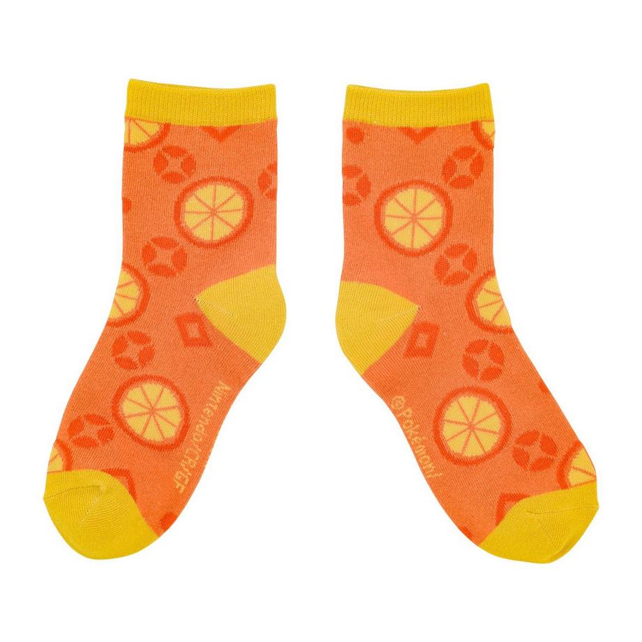 Pokemon Academy Orange Gemusterte Socken  