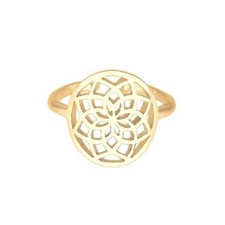 Elli  Bague Ornament Rond Boho Femme 