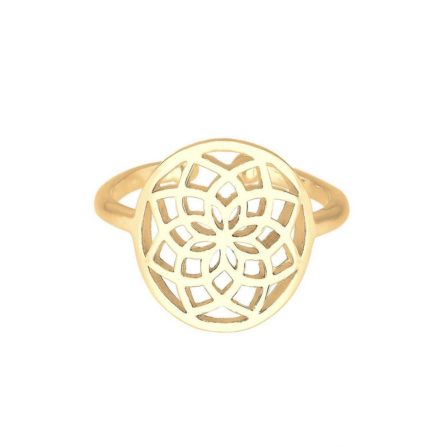 Elli  Bague Ornament Rond Boho Femme 