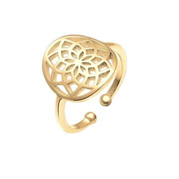 Bague Ornament Rond Boho Femme