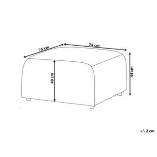 Beliani Ottomane aus Cord Modern FALSTERBO  