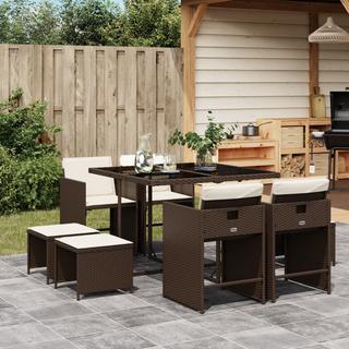 VidaXL Garten essgruppe poly-rattan  