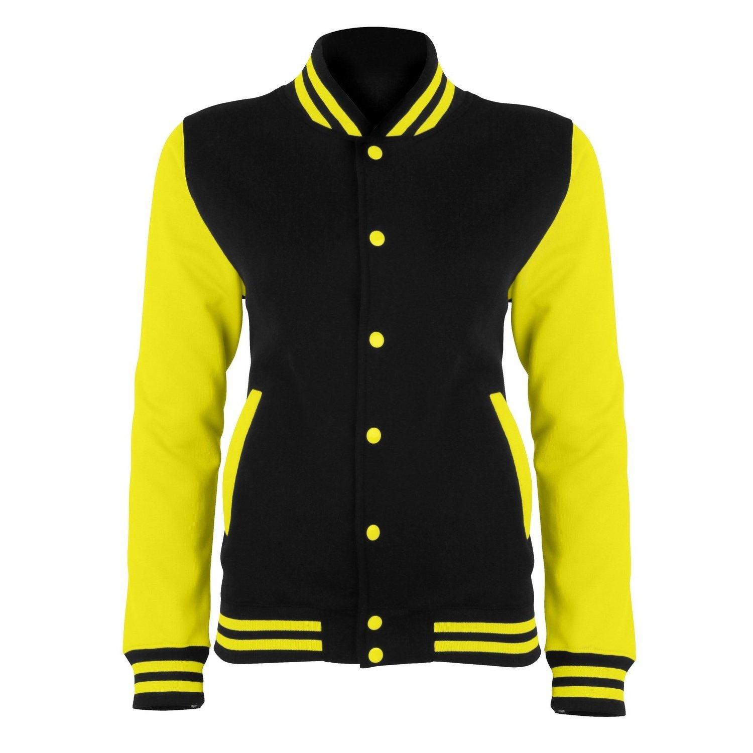 Image of Just Hoods Elektrik Varsity Jacke Damen Schwarz S