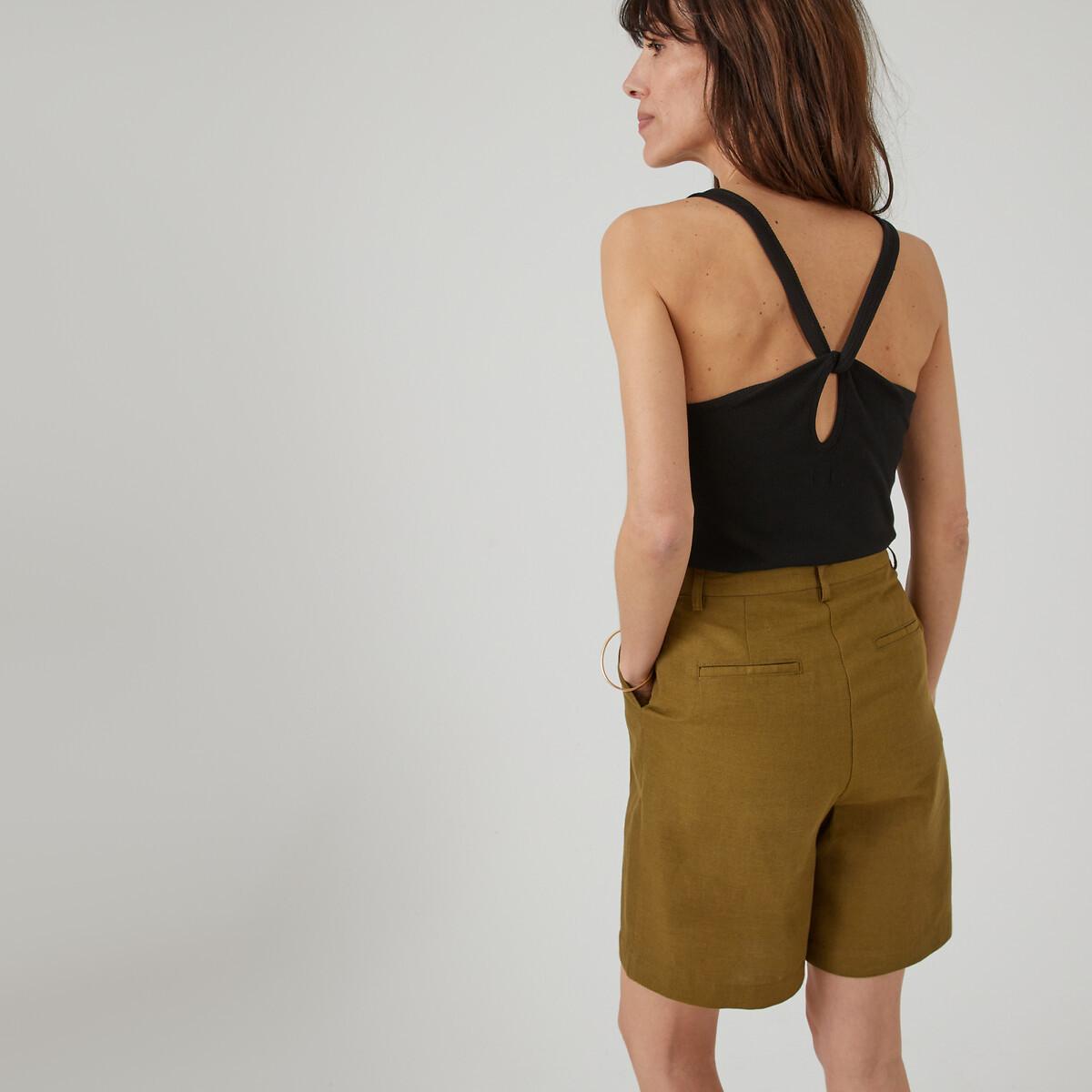Image of Rückenfreies Top Mit Überkreuzten Trägern Damen Schwarz L