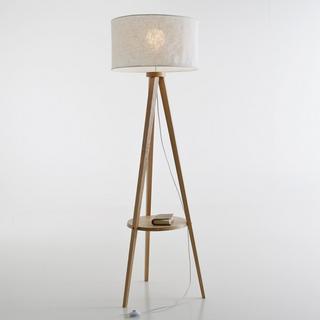 La Redoute Intérieurs Lampadaire trépied frêne et abat-jour lin  